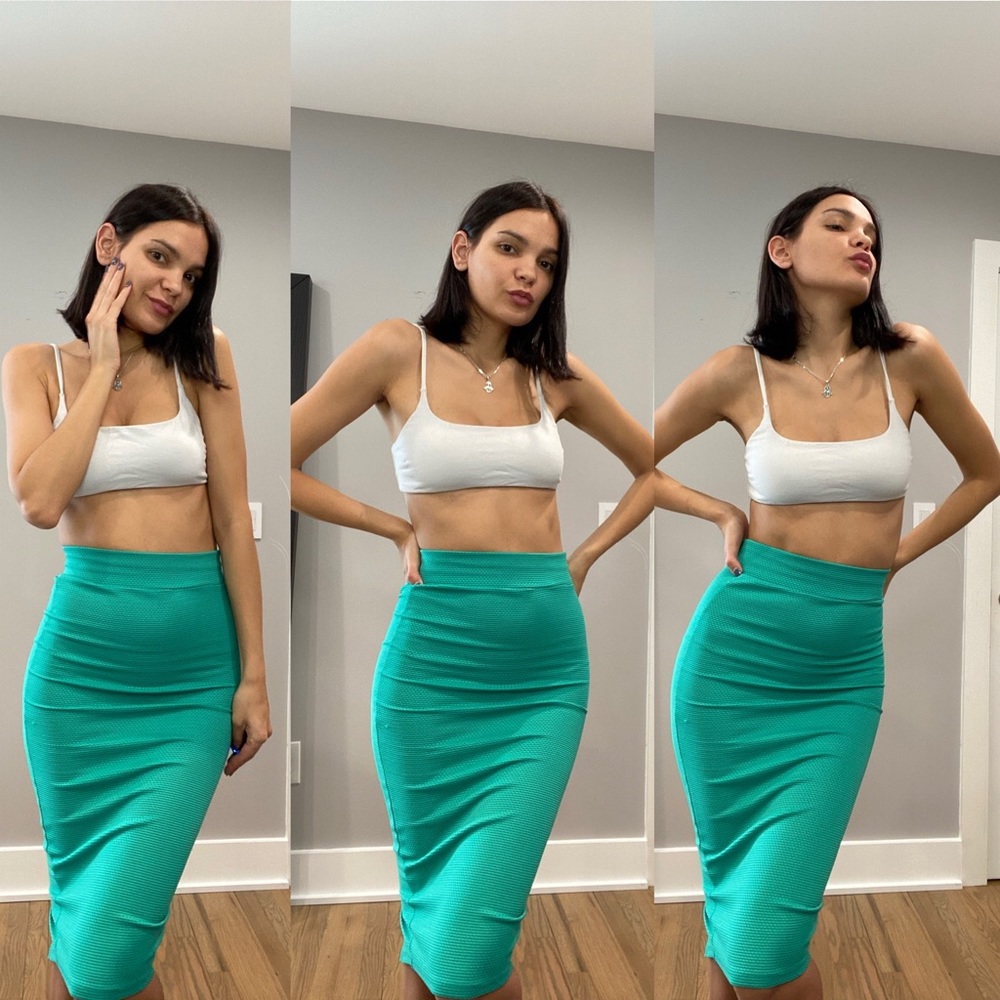 Knee length maxi skirt